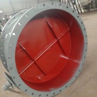 圆形挡板门耐高温材质焊接中能生产适用除尘管道调节流量