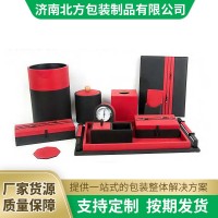 浙江货源皮具用品收纳盒遥控器收纳盒客耗品logo